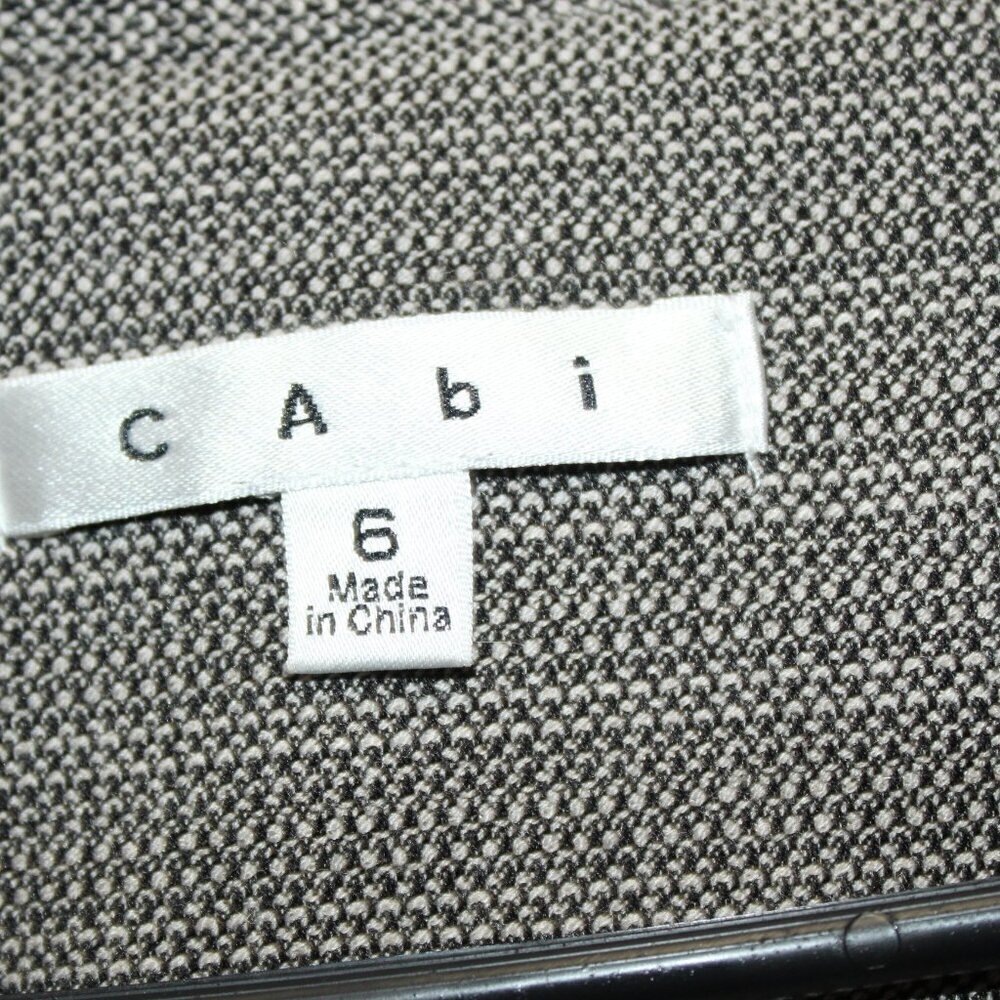 CAbi Barrister Blazer Tweed Gray Size 6 - Picture 6 of 12